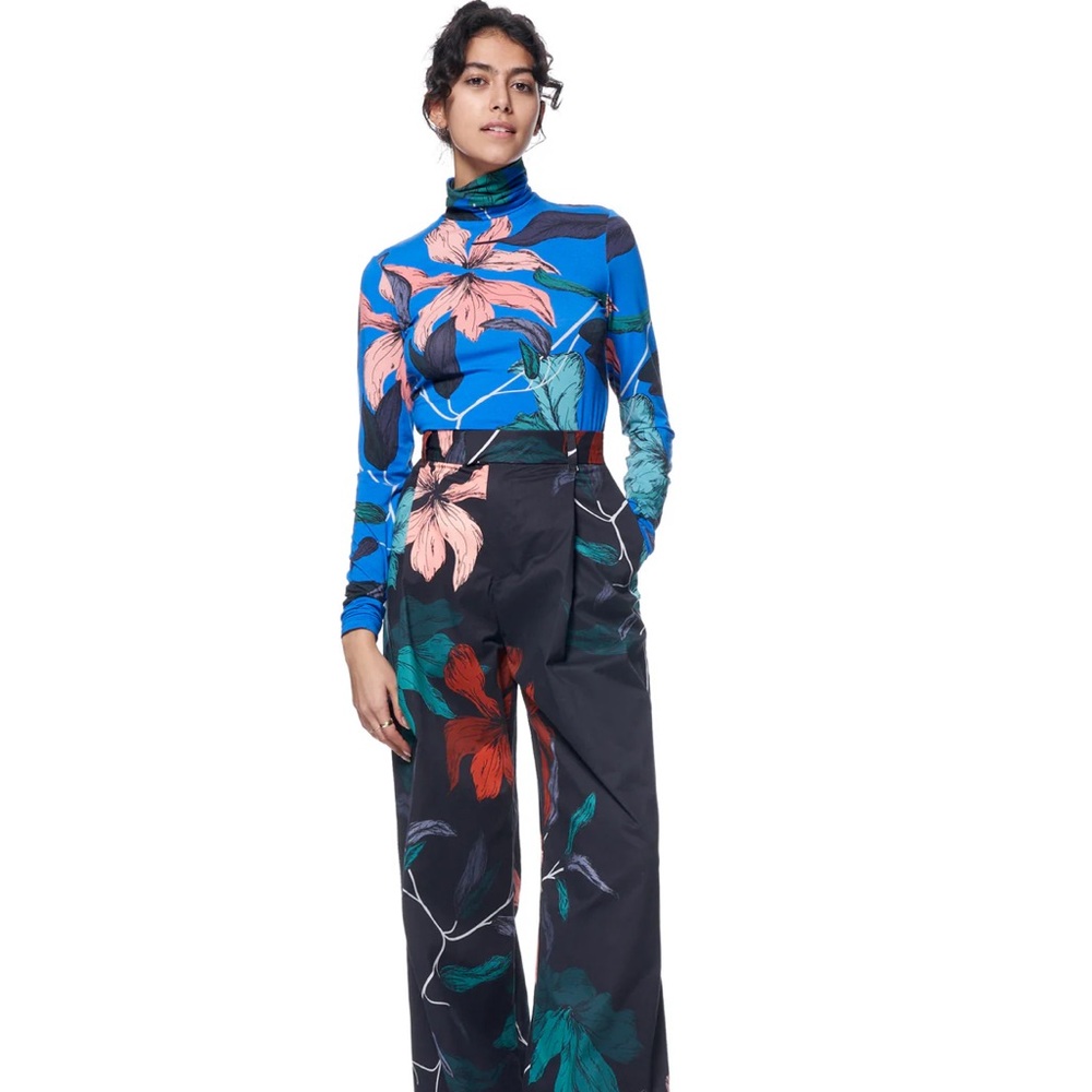 Blue and Black Wide Leg Jumpsuits with Contemporary Designs